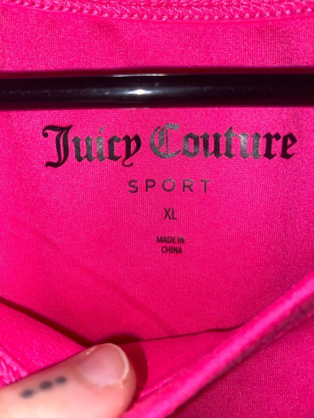Juicy Couture Bright Pink Tie-Front Sport Tank - Picture 2 of 9